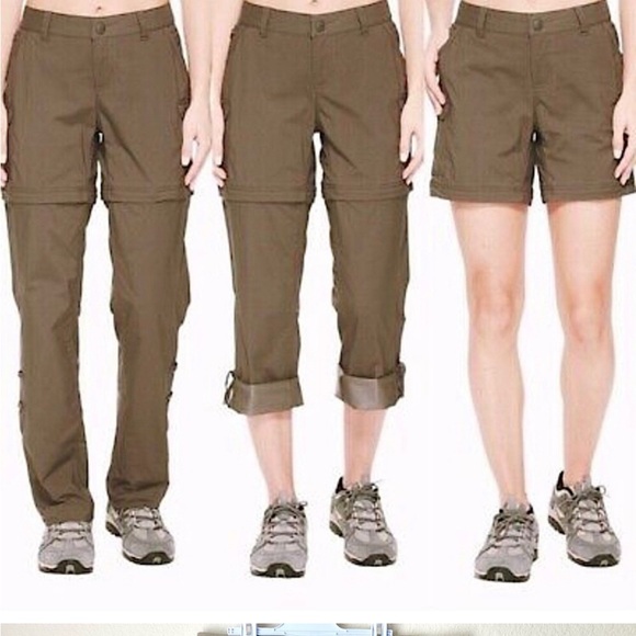 The North Face Pants - The North Face Paramount Convertible Cargo Pants Beige Mid Rise Hiking Trail 8